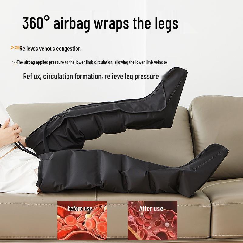Air Wave Foot & Leg Massager with Kneading and Timer