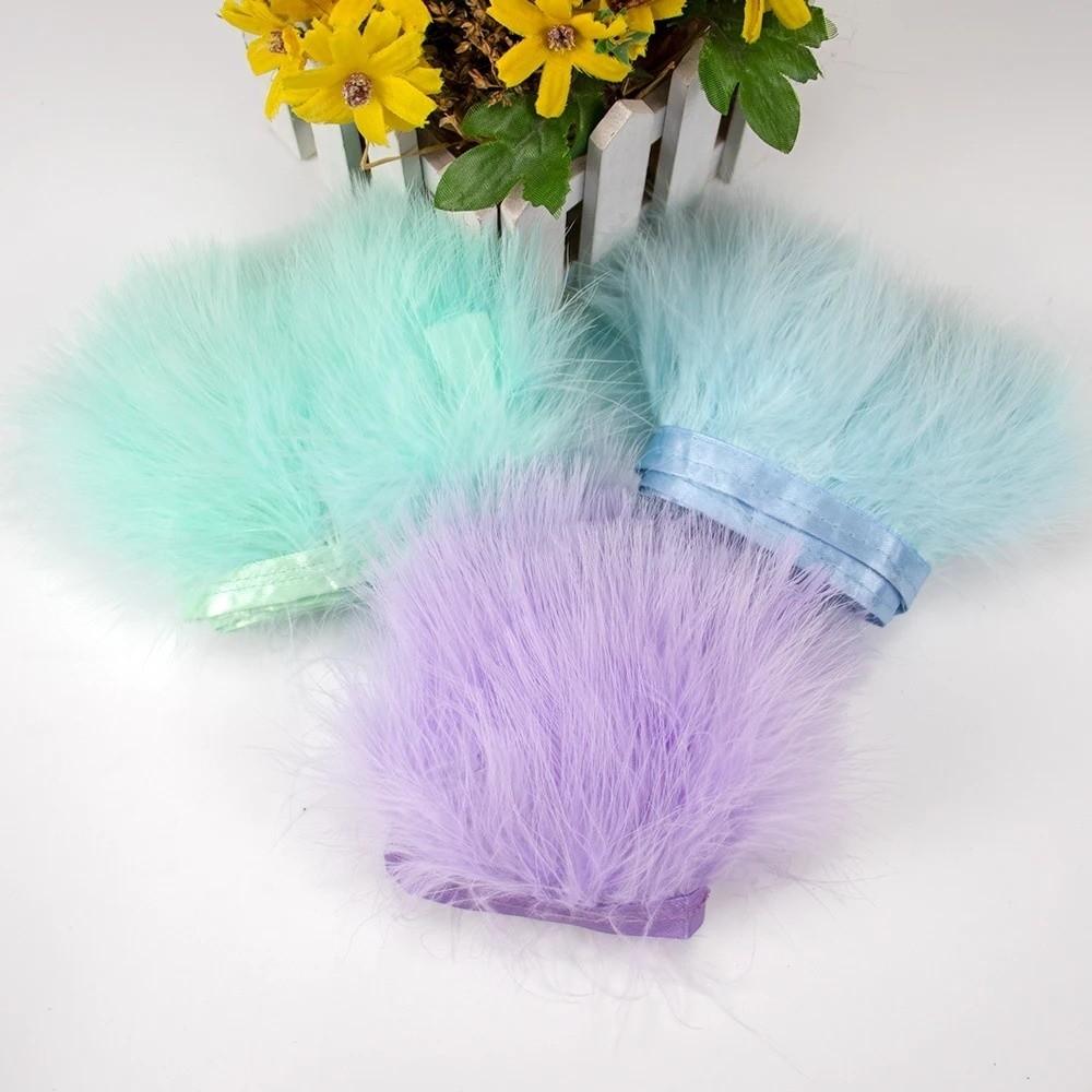 1Meter Handicrafts Feather Colorful Plumes Fringes For Clothes Needlework