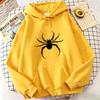 Sudaderas con Capucha Estampado de Araña Hip Hop Primavera Otoño Invierno Sudaderas Casuales Sudadera con Capucha Gráfica para Hombre Mujer