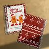 Compact Gift Presentation Folder Christmas Card Book, 7" x 5" Spiral Bound Merry Portable Memory Keeper for Cash Booklet, Greeting Album, Personalized
