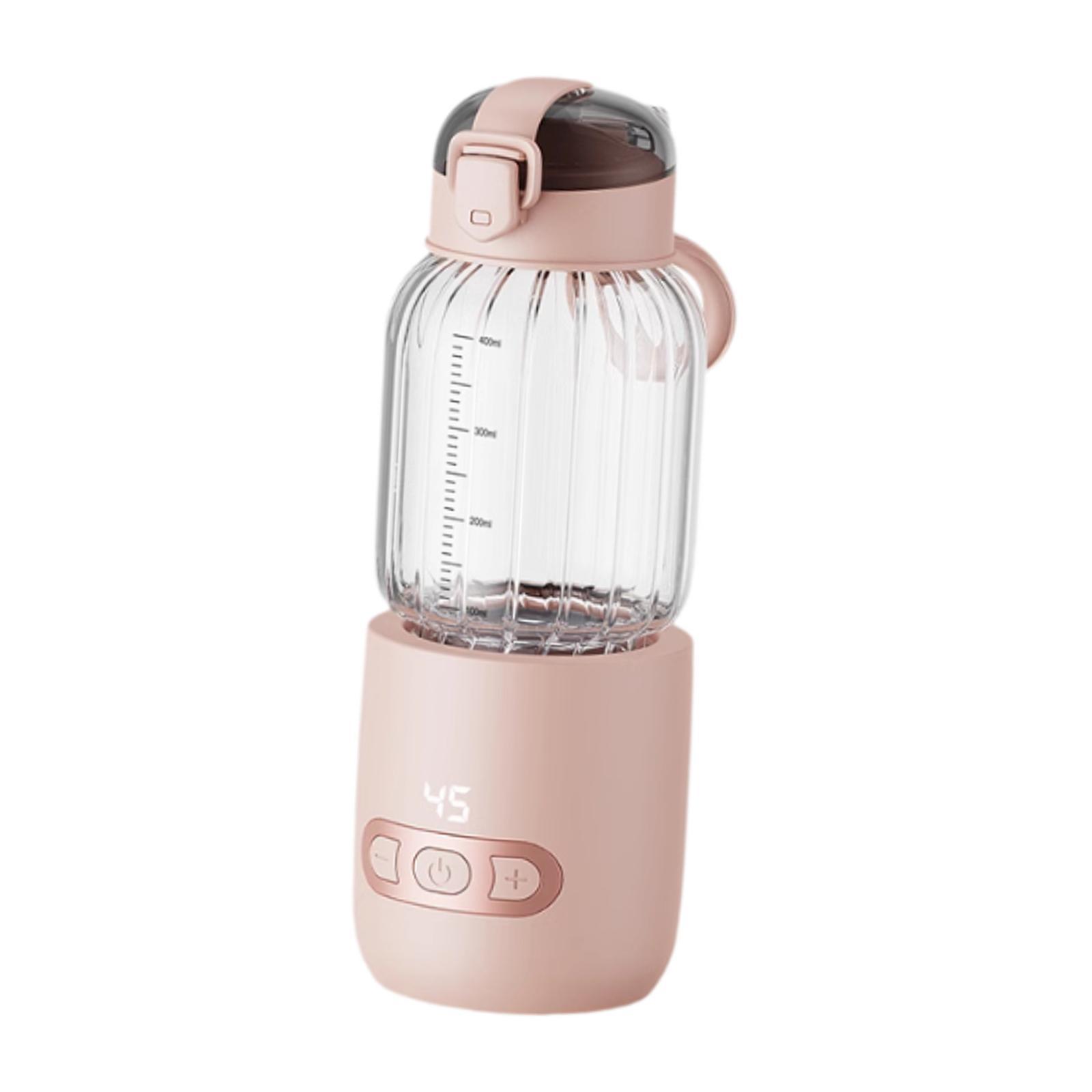 Portable Milk Warmer,Rechargeable Accurate Temperature Control,Bottle Warmer for Baby Formula,Baby Milk Warmer Car Camping orange 400ml