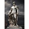 Stone Gold Statue Muscular Greek God Statue Prints Poster Canvas Painting Modern Wall Art Picture Living Room Bedroom Home Decor