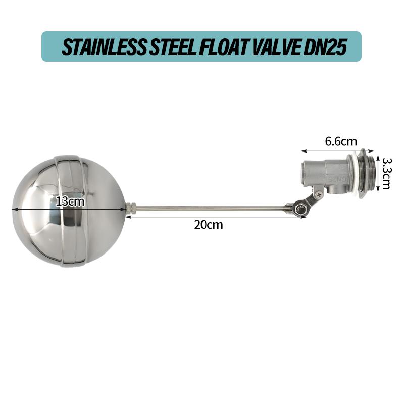 DN15 DN20 DN25 Automatic Stainless Steel Float Valve Ball Water Tank Liquid Level Water Level Controller Durable