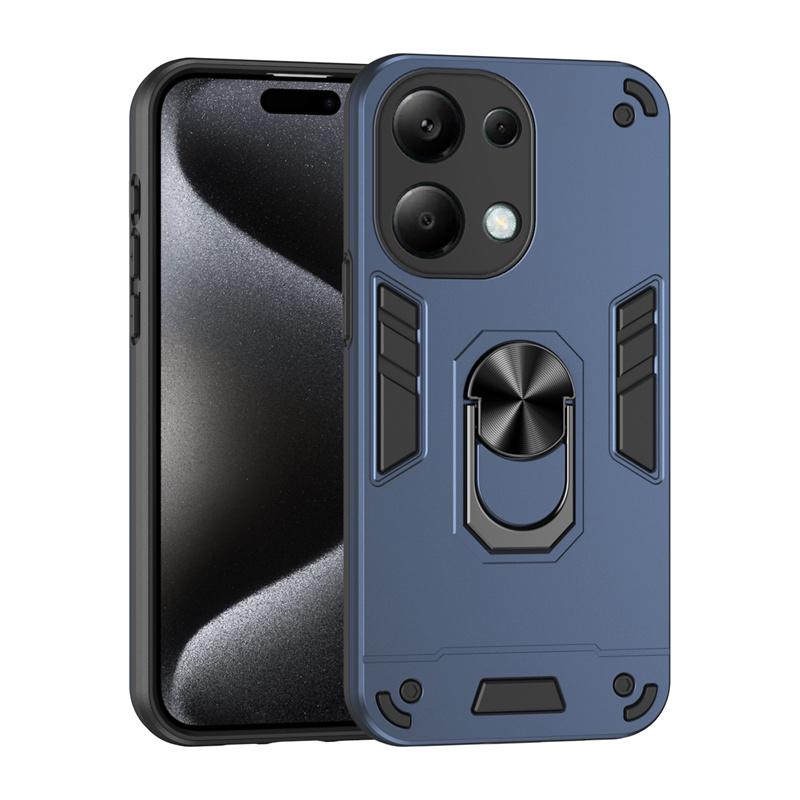 Pro Xiaomi Poco M6 Pro 4G Pouzdro Ochrana Kamery Armor Funda Pro PocoM6Pro Poko Little M 6 Pro M6Pro Magnetický Držák Prsten Kryt