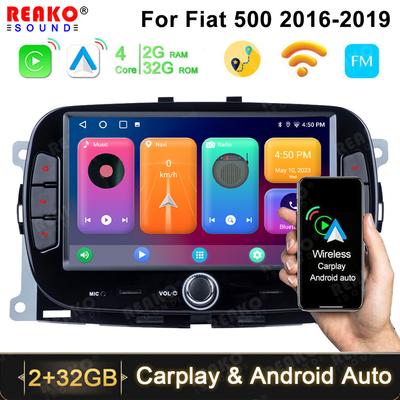 Android Automonitor Voor FIAT 500 2016 2017 2018 2019 Scherm Draadloze carplay auto stereo headunit navigatie GPS