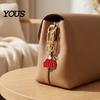 Elk Hanging Ornaments Cartoon Christmas Keychain, Enamel Santa Snowman Snowflake Bag Charm, Charm Xmas Theme Pendant for Backpacks Handbags