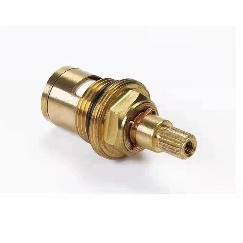 Red and Blue Copper Angle Valve Faucet with Quick-Open Ceramic Cartridge for Washing Machines