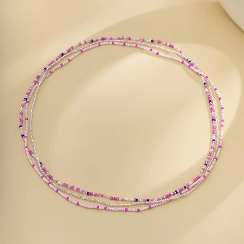 3ks Sexy Bohemia Pasový řetízek Retro Belly Beads Elastické Body Šperky Bohemia Bikini Summer Y2k Příslušenství Baya Africain Ventre