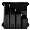 Zip Tie Holder 4 Pockets Aluminum Wall Mounted Universal Cable Tie Storage Rack For Enclosed Race Trailer Workshop Shed Basement