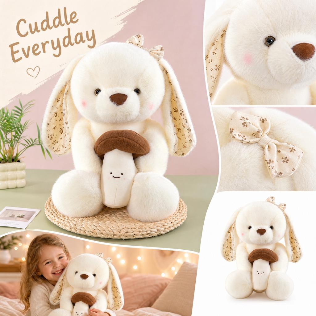Soft Cute Plush Stuffed Animal Toy - for Kids, Home Decoration and Birthday Gift