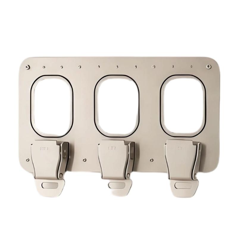 Key Rack for Wall with Metal Aviation Style Detail, Entryway Storage Holder for Hallway, Office, and Home Access