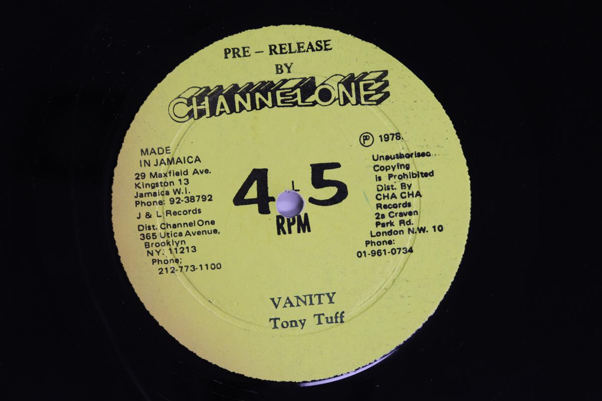 

12inch Record TONY TUFF Vanity NONE CHANNEL ONE 1978 UK Reggae Ska Dub Used