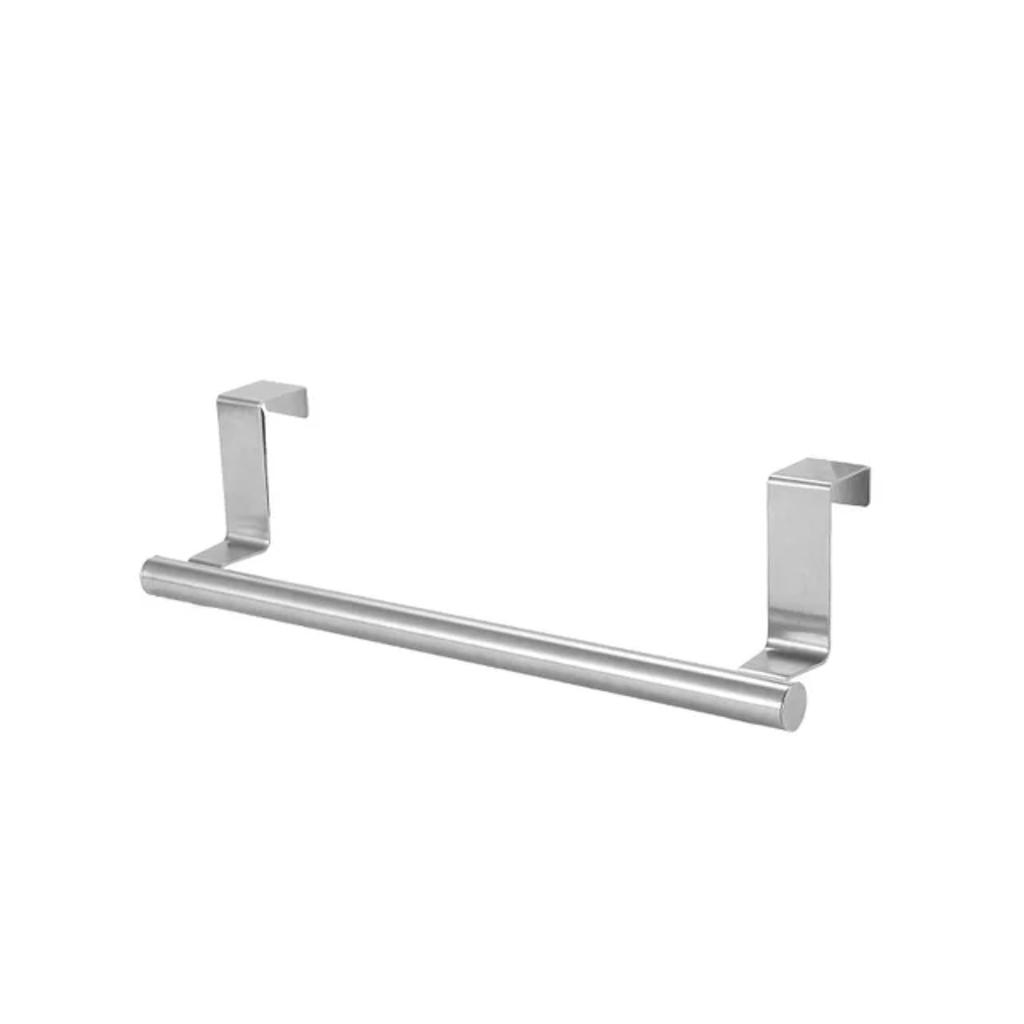 Multi-purpose Towel Rack Stainless Steel Single Pole Towel Rack  Punching Cabinet Door Back Rag Hanging Rack Towel
