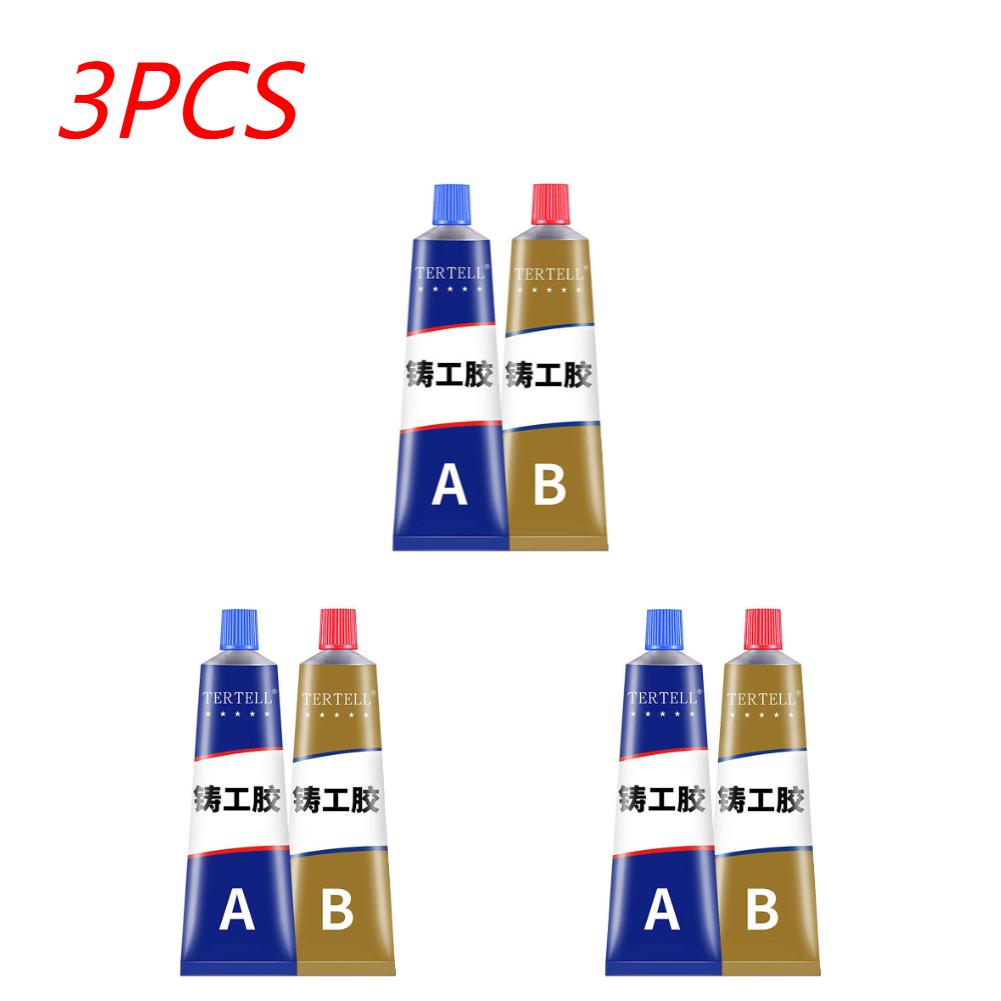 1-5X Super Strong Metal Repair Glue Welding High Temperature Resistant AB Glue Metal Plastic Filler Epoxy Adhesive Sealant