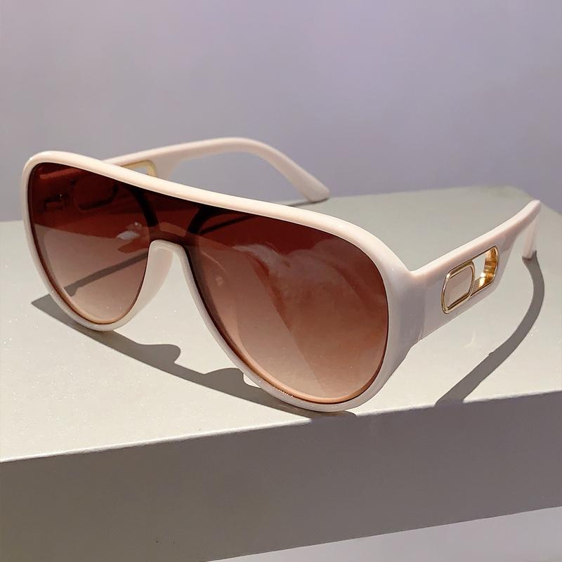 Oversized Goggle  New Stylish Original Monoblock Gradient Outdoor Sunglasses Trendy Luxury Brand Design UV400 Eyewear