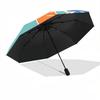 1pc Floral Pattern Automatic Folding Umbrella - 8-Rib Automatic Open/Close, Large Canopy Birthday Festival Gift yy251217117