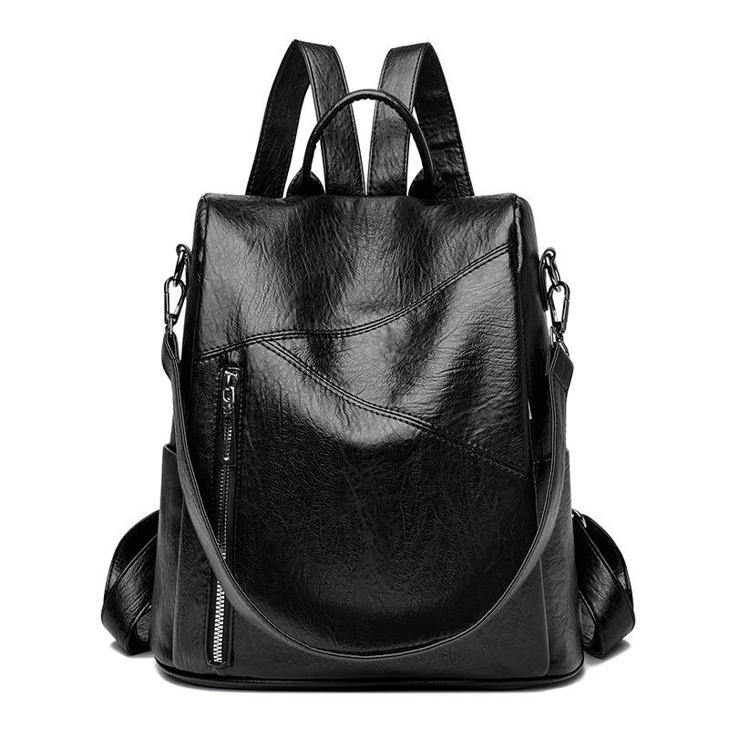 Versatile Sheepskin-Texture Women's Backpack—2026 Style, Anti-theft, Large Capacity for Travel & School