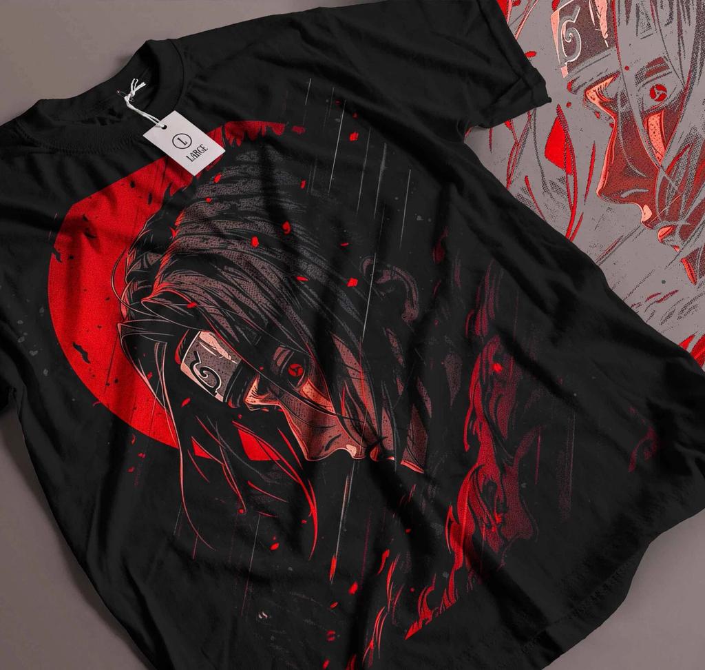 Naruto Shippuden Anime T Shirt Mens Womens Tees Top,Itachi Uchiha , Japanese Anime Manga Lot