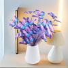 1PC Bouquet Home Party Plastic Decorative Simulated Butterfly Ornament Fabric DIY Artificial Flower Wedding 3 Colors