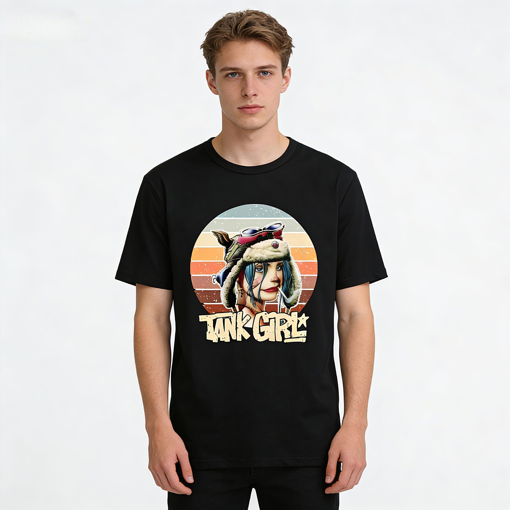 2026 SpringSummer Tank Girl HighQuality Gothic Funko GameRelated Movie Music TShirt S