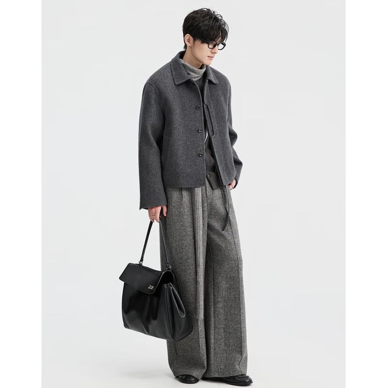 Men's Double-sided Wool Blend Short Jacket