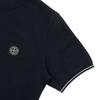 STONE ISLAND Logo Print Round Neck Loose Fit Short Sleeve T-Shirt Kids Tops Black 781620748-V0020