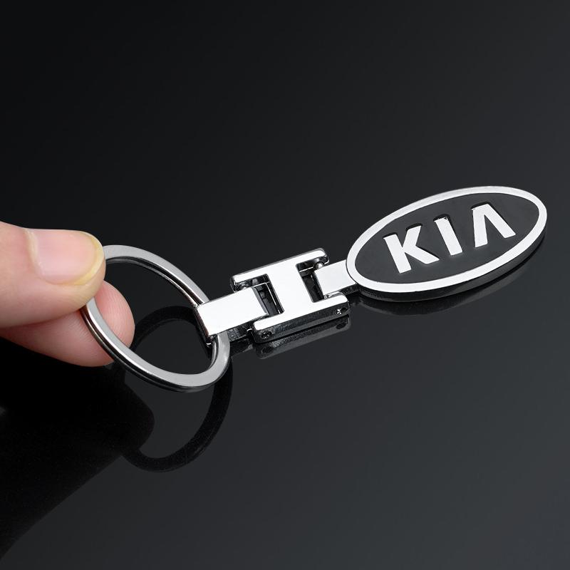 SLRB3 KIA Logo Metal Car Keychain - Stylish Auto Key Ring For KIA K3 Sportage Carnival K5 Seltos Pegas KX1 EV5 Sonet EV6 K4 EV3 Ceed