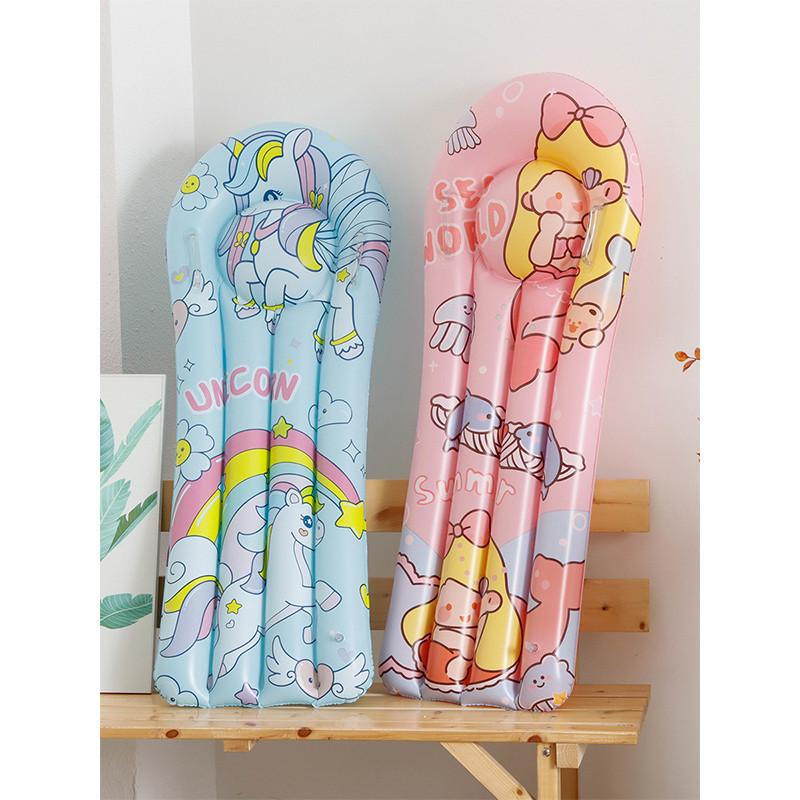 Xiao Lu Inflatable Surfboard Children's Floating Water Toy Ride-on Float Bed For Swimming Training Pink Mermaid
