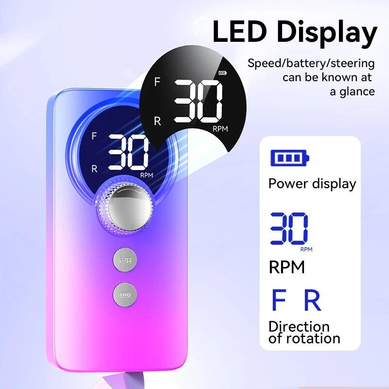 Rechargeable Electric Nail Drill Machine With USB Connect Nail Polish Remover Drill Set Manicure Sander Low Noise File Manicure