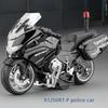1:14 R1250Rt-P Robustes Streifenpolizeimotorrad Simulationslegierungsmodell Spielzeug Sammlerstück Ornament