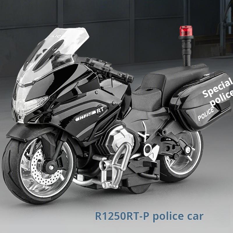1:14 R1250Rt-P Robustes Streifenpolizeimotorrad Simulationslegierungsmodell Spielzeug Sammlerstück Ornament