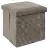 VICTOR Taupe Collection Pouffe Chest