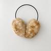 Adjustable Faux Fur Scarf Deer Print Ear Muffs New Plush Neck Warmer  Women