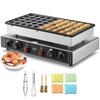 VEVOR Mini Máquina de Panqueca Holandesa, 50 Peças 43mm de Diâmetro Máquina Assadeira Dorayaki, Grill Elétrico Comercial Poffertjes 1700W, Aço Inoxidável Antiaderente