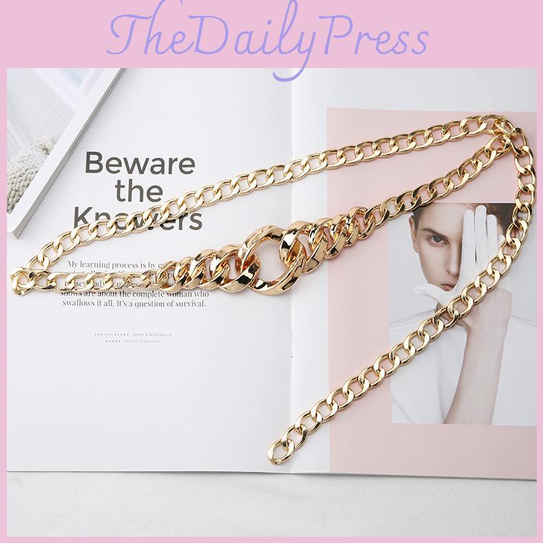 Fashion Metal Chain Waist Band For Women Elegant Dress Waist Decor For All Seasons