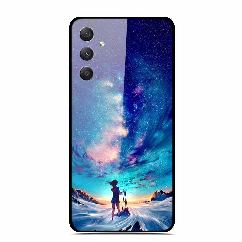 Starry Sky Tempered Glass Phone Case for Samsung A35 5G - Men's & Women's Models