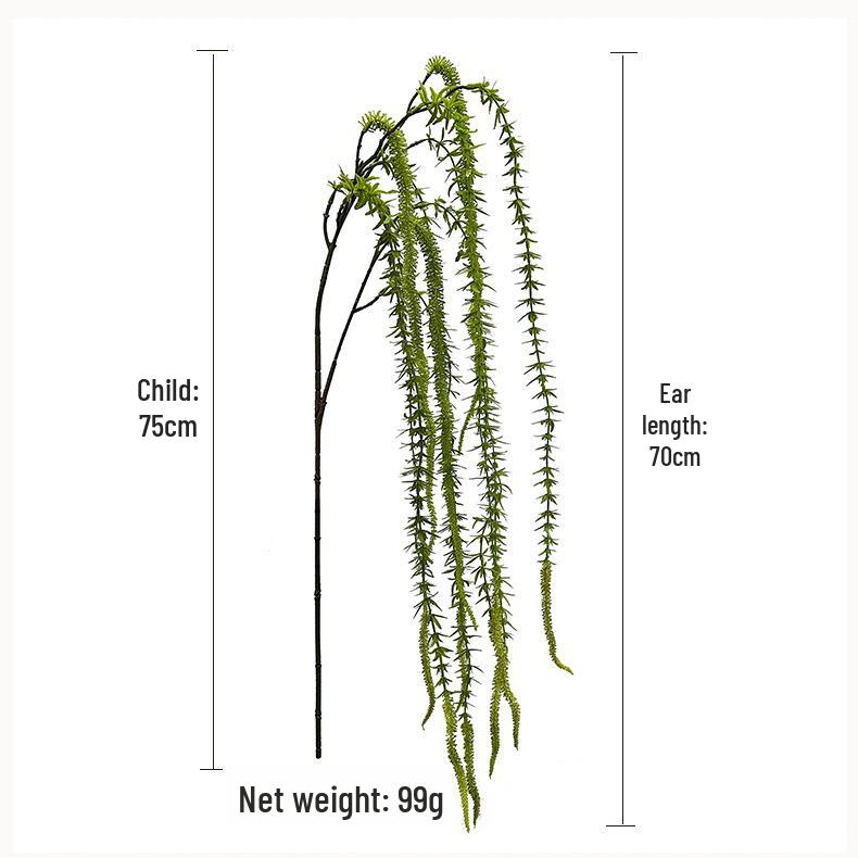 Simulated Weeping Willow Branches for Floral Arrangements and Wedding Decorations