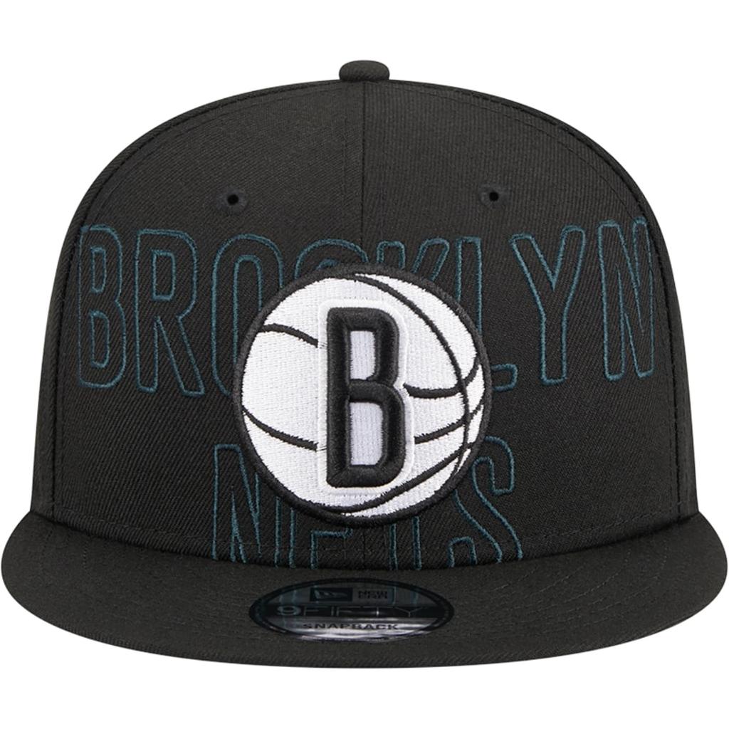 New Era Brooklyn Nets 9Fifty NBA 2023 Draft Snapback Team Cap One Size Red, Red,