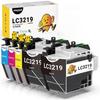Compatible Ink Cartridge - TRAHOO - LC3219XL - 5 Cartridges - 3000 Pages Black - Multi-colors