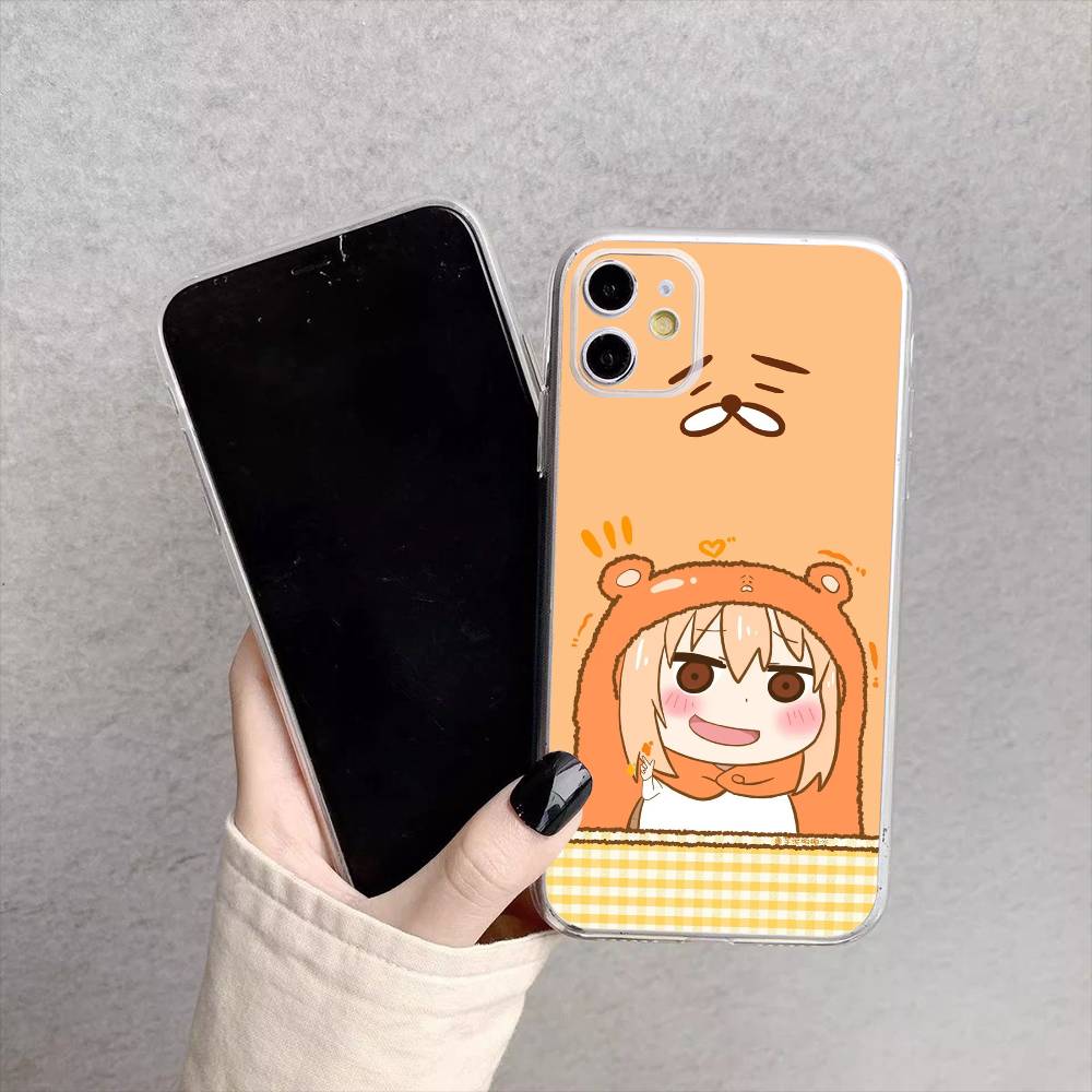 Anime Doma U-Umaru Phone Case For iPhone17,16,15,14,13,12,11 Plus,Pro Max Soft Transparent Cover