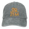 Infinity Divided By 21 Million Bitcoin Baseball Cap Bitcon Vintage Dad Hats Unisex Outdoor Adjustable Fit Hats Cap