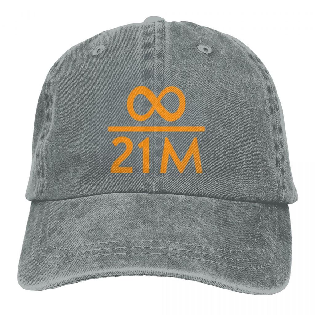 Infinity Divided By 21 Million Bitcoin Baseball Cap Bitcon Vintage Dad Hats Unisex Outdoor Adjustable Fit Hats Cap