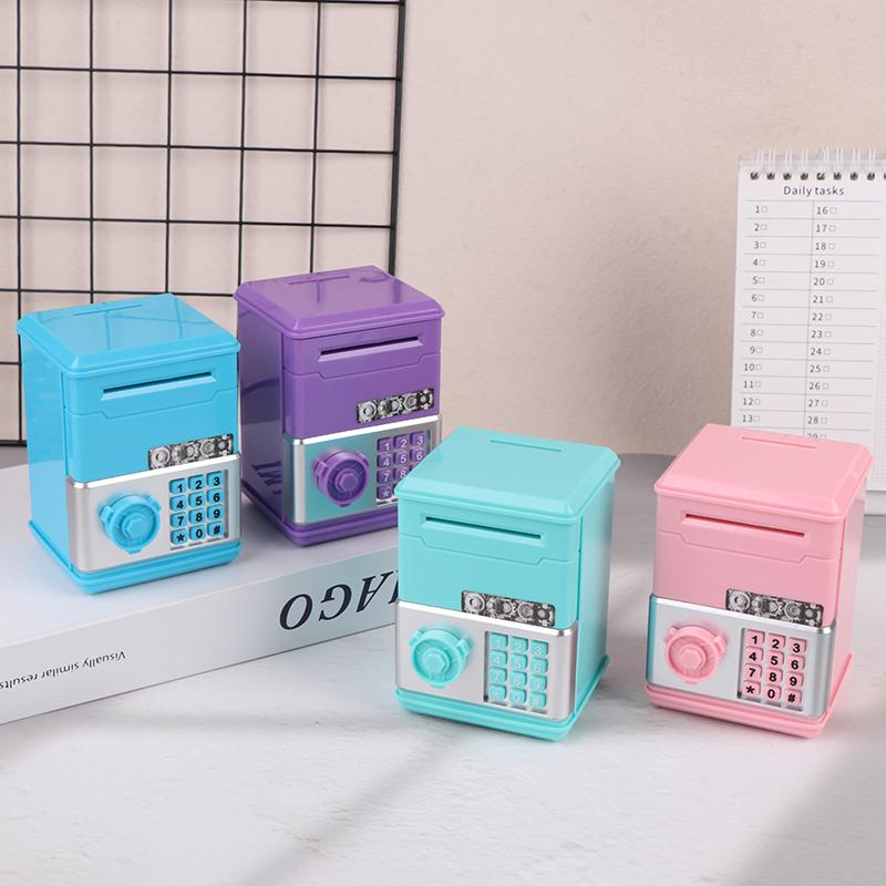 Kids Money Bank Password Piggy Bank Mini Atm Cash Coin Money Box For Kids Birthday Toy