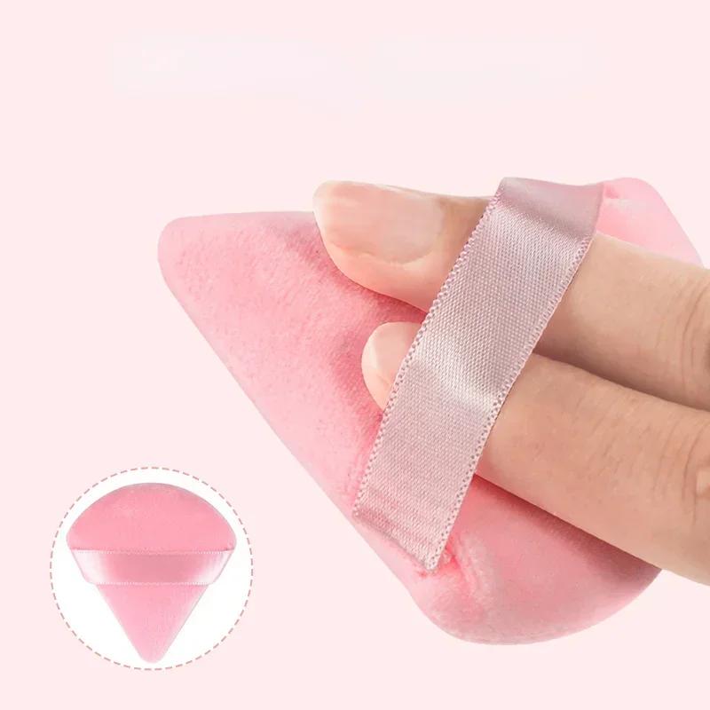 Powder Puff Flours Mini Face Makeup Sponge Triangular-Shaped Loose Powder Cotton Puff Beauty Cosmetics Tools Make Up Accessories