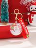 1PC Cartoon Ball Christmas Keychain Shake Music Key Chain Car Pendant School Bag Hanging Ornament Gift