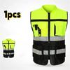 Reflecterend vest met hoge zichtbaarheid werkkleding motorfiets fietsen sporten buiten reflecterende veiligheidskleding reflecterende jas