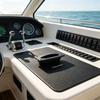 Boat Compartment Pull Handle Set of 2, Flush Mount Recessed Door Pull with Screws for Cabinet Doors and Access Panels