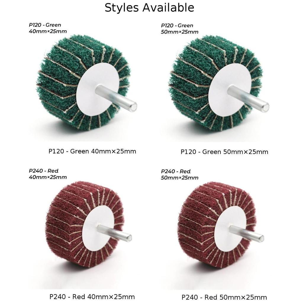 6mm Arbor Cleaning/Buffing 50mm 240 Grit Cylinder Sanding Mop 6mm Arbor Cleaning/Buffing 50mm 240 Grit Cylinder Sanding Mop