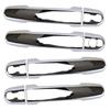 1 Set Silver Chrome Car Exterior Door Handle Trim Cover Decor Fit for Toyota Yaris Hatchback US Model 2012-2015 2016 2017 2018