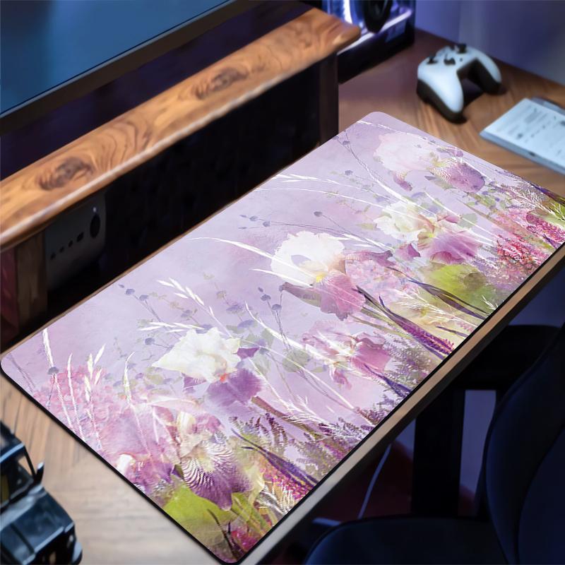 Gaming Mouse Pad Hot Computer Office Game Table Mats Rubber Anti-slip Laptop Flower Pattern Keyboard Pad Mousepad Long Desk Mats